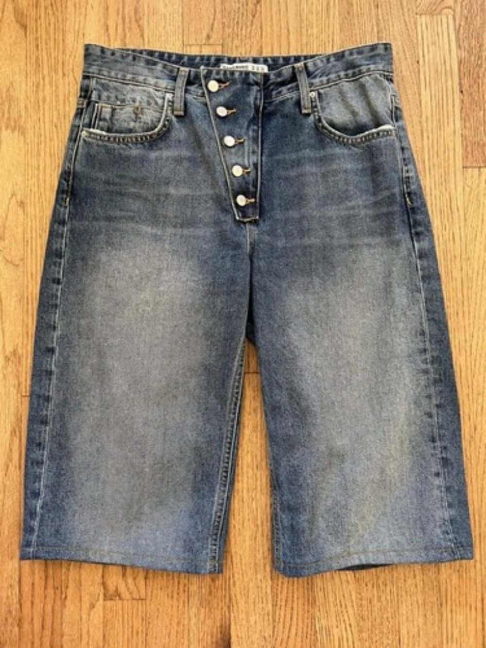 Zara Denim Culotte Pants sz 38 EU 6 US